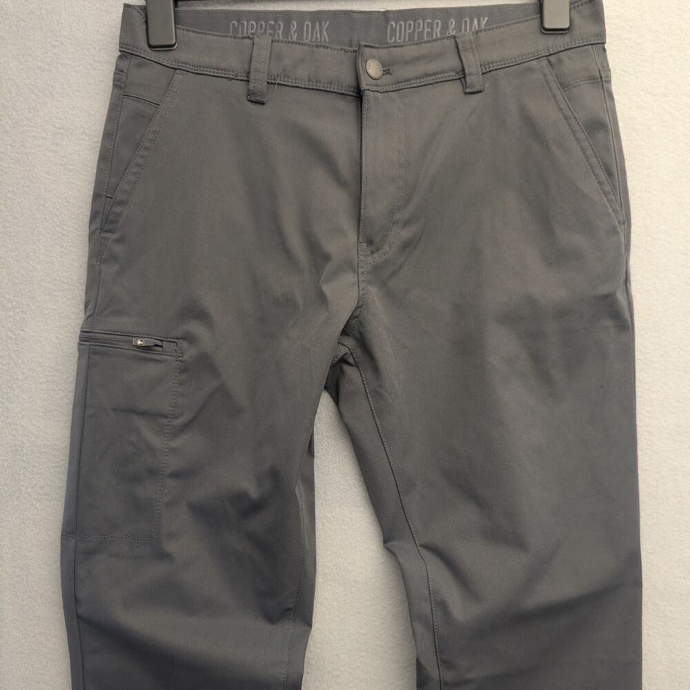 Copper & Oak Supply Co. Tech Utility Pants Mens 34x32 Gray Straight Fit Outdoor
